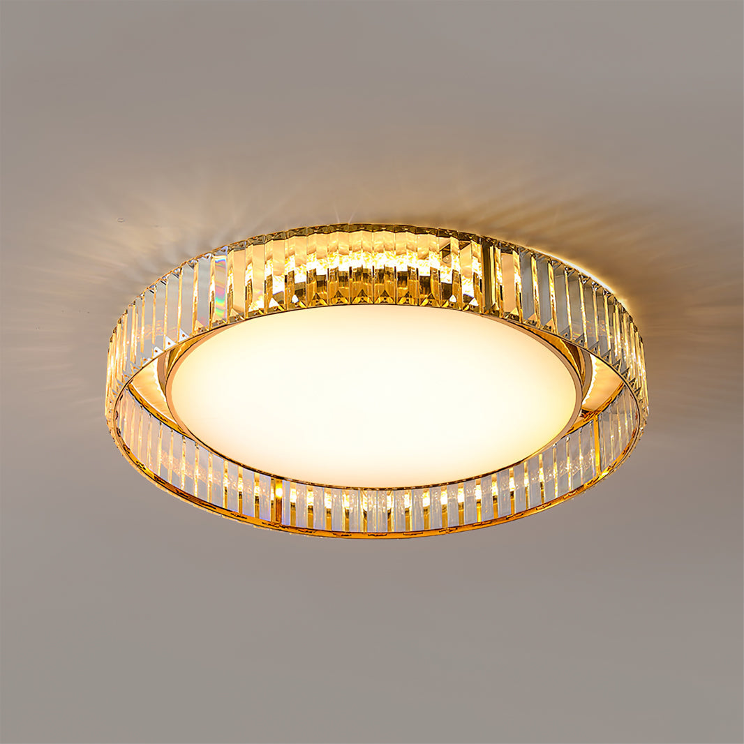 Modern Crystal Ceiling Light Circular Glass Frame Design - Product detail 14