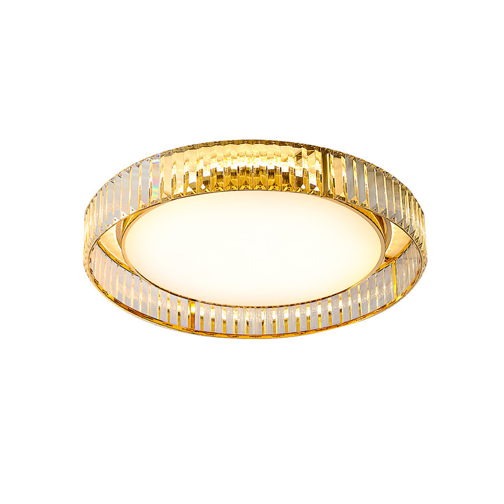 Modern Crystal Ceiling Light Circular Glass Frame Design - Product detail 16