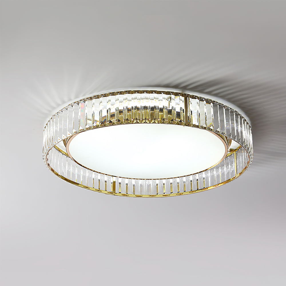 Modern Crystal Ceiling Light Circular Glass Frame Design - Product detail 17