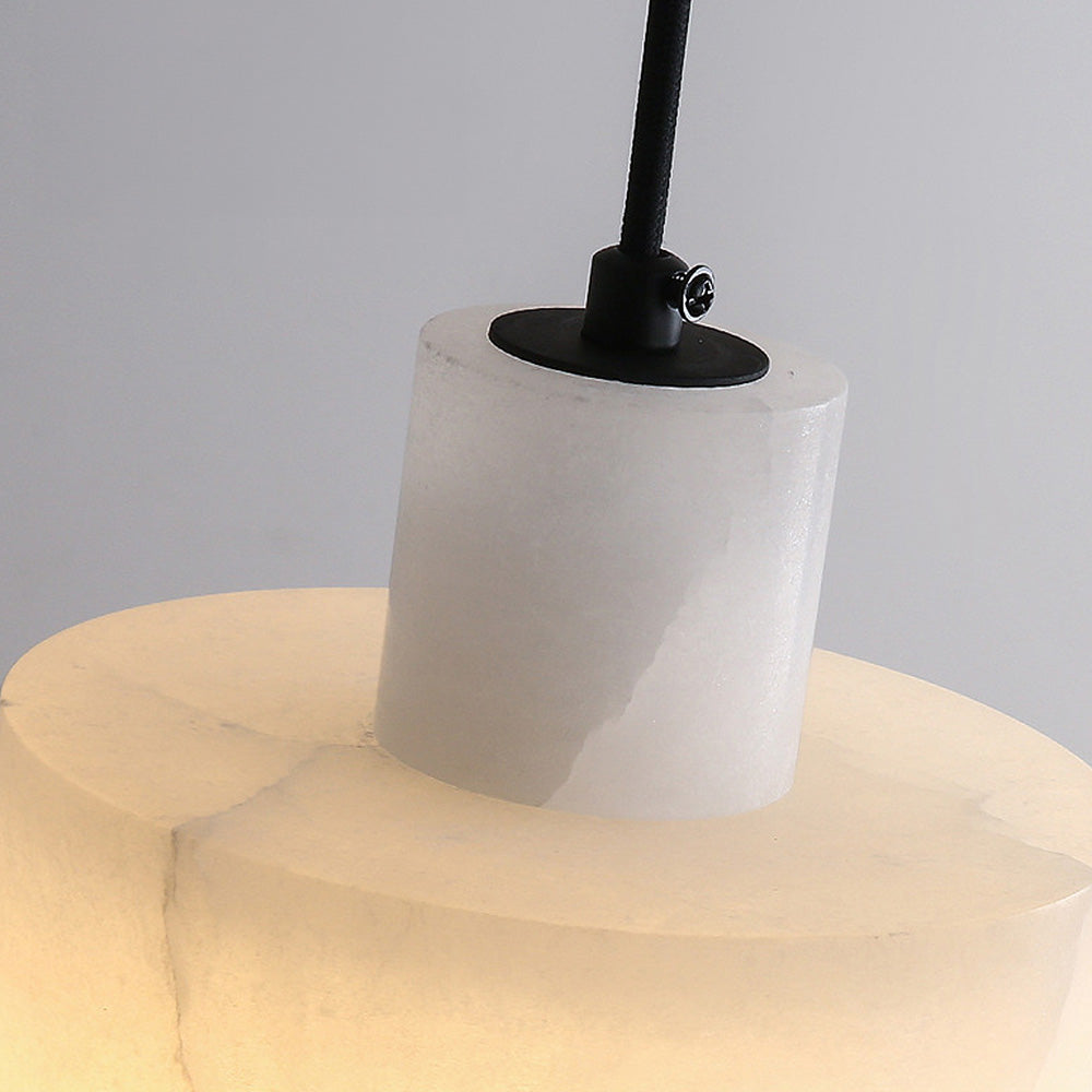 Modern Pendant Light White Marble Shade Design - Product detail 7