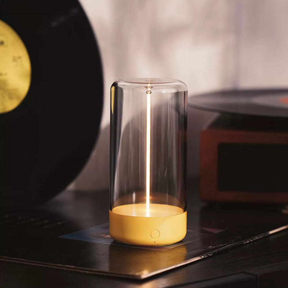 Modern LED Table Lamp Glass Cylinder Light Display - Product detail 7