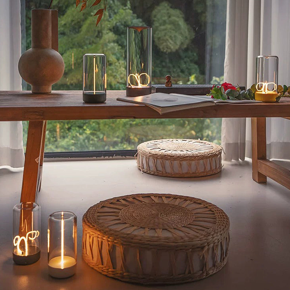 Modern LED Table Lamp Glass Cylinder Light Display - Product detail 6