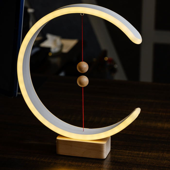 Modern Crescent Table Lamp Magnetic Switch Design - Product example