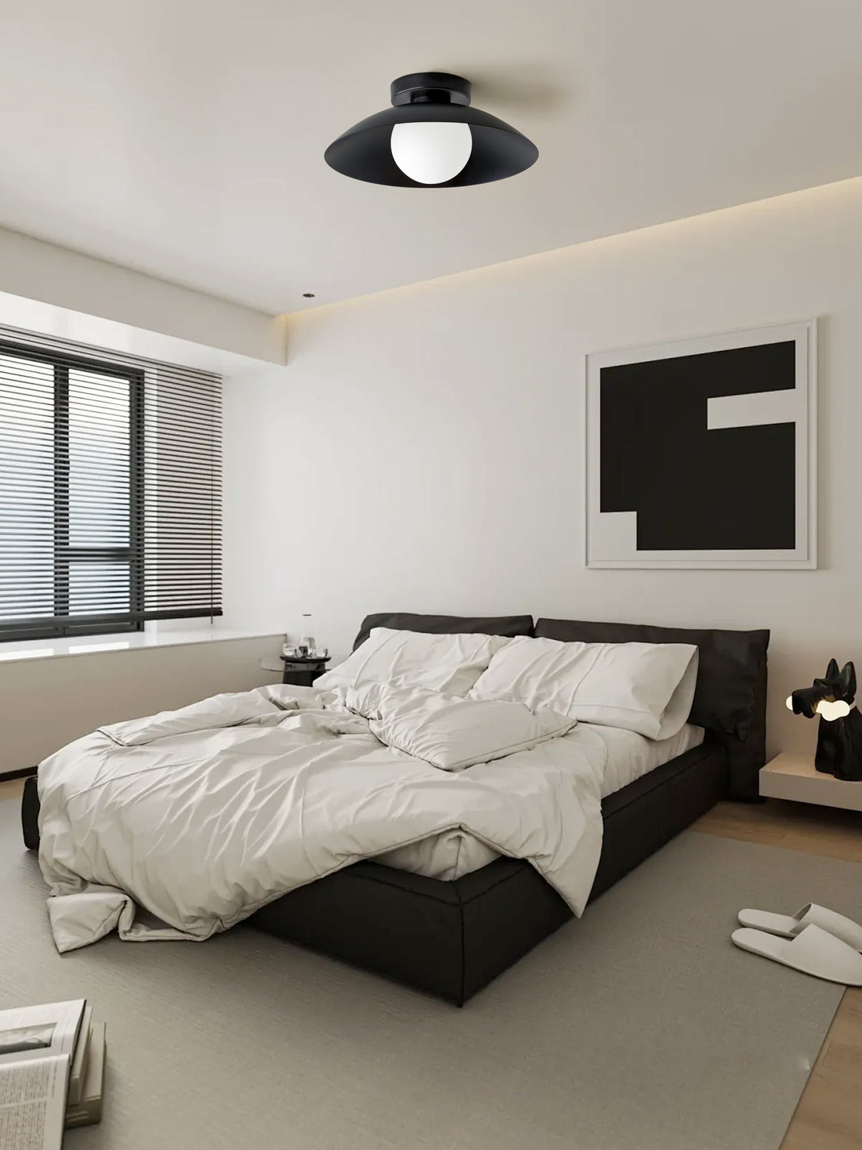 Modern Ceiling Light Cream Glass Shade Design - Product detail 9