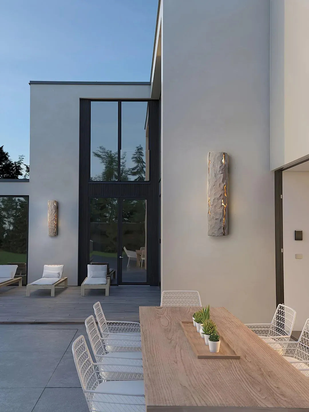 Modern Outdoor Wall Light Textured Bronze LED Sconce - Product detail 8