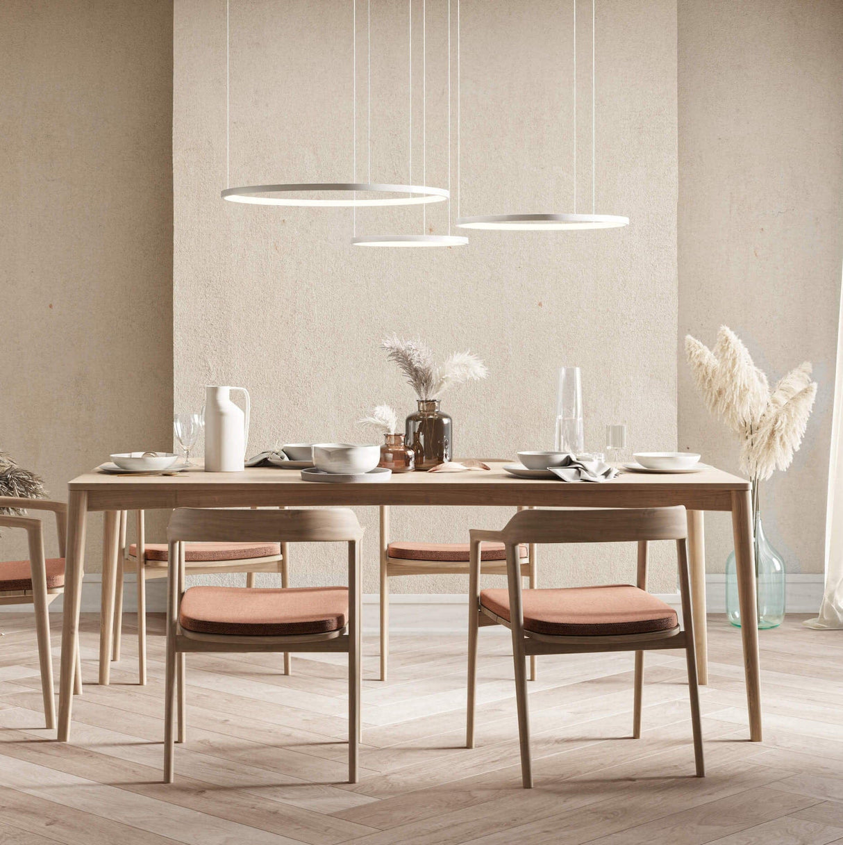 Modern LED Ring Pendant Light  Minimalist Nordic Ceiling Lamp - Product detail 11
