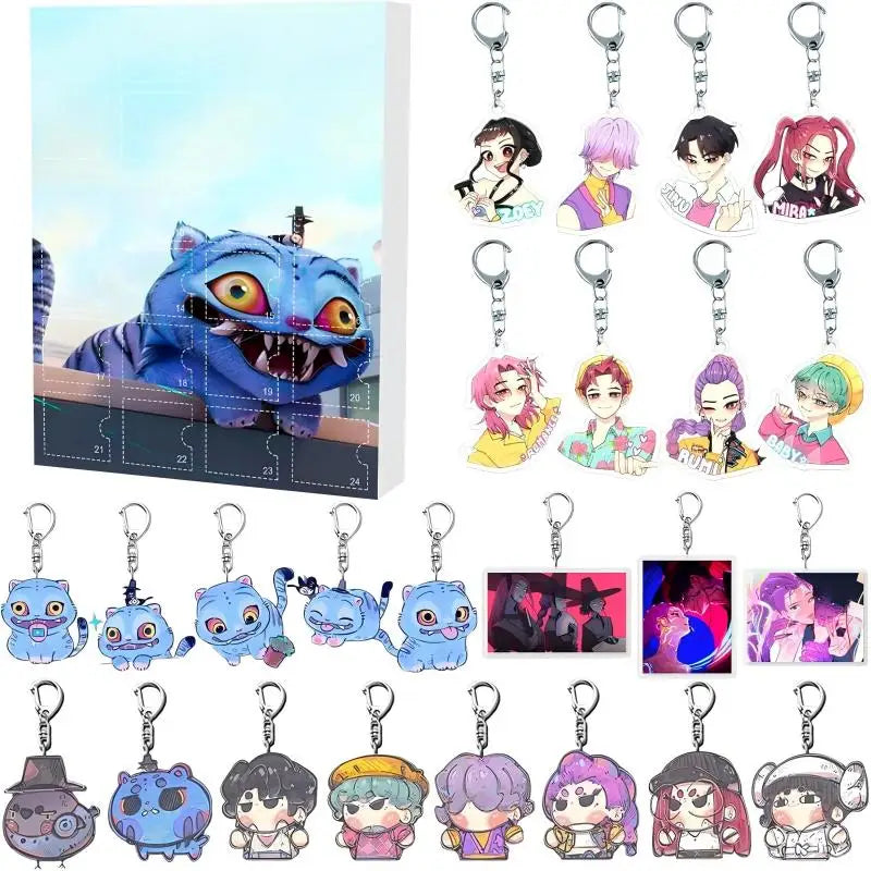Anime Advent Calendar 24 Character Keychains Dark Fantasy Theme - Product detail 8
