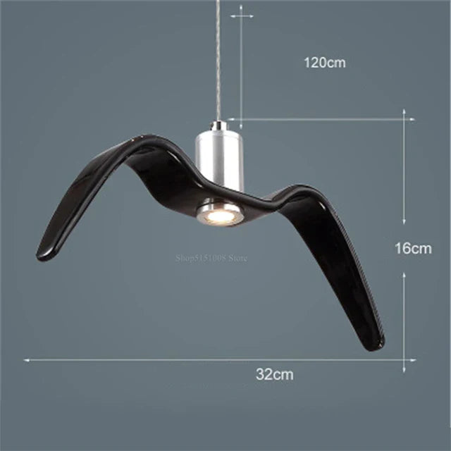 Bird Wing Pendant Light  Modern Seagull Design - Product detail 11