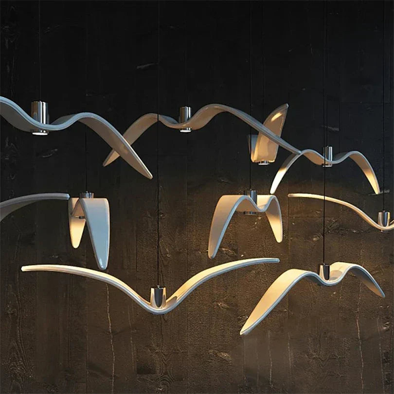 Bird Wing Pendant Light  Modern Seagull Design - Product example