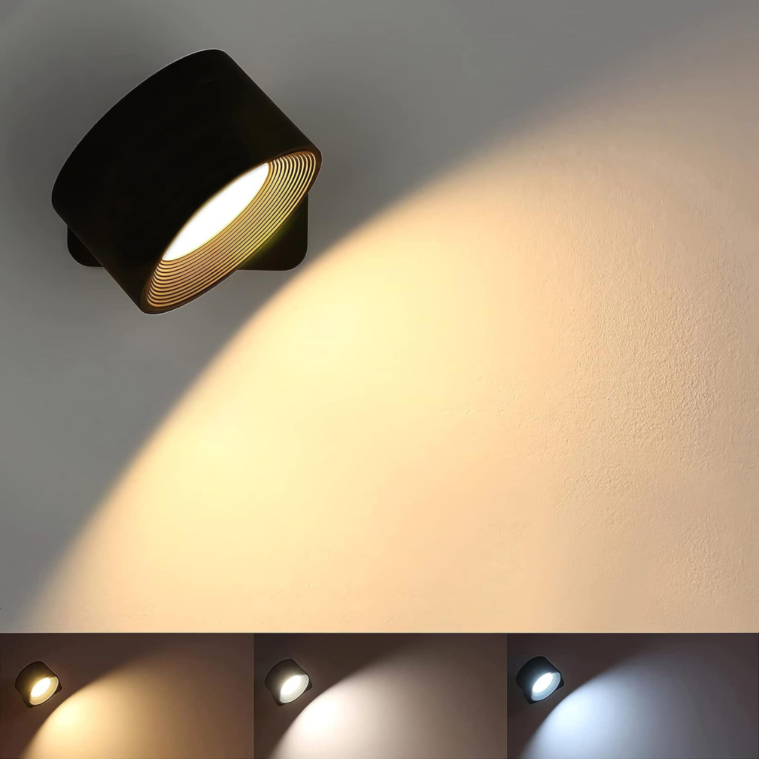 Modern Wall Light Wireless LED 360 Sconce - Product detail 6