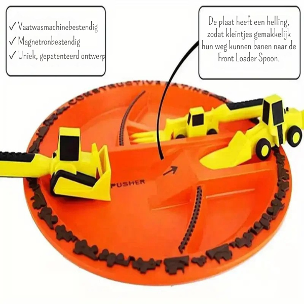 Construction Plate Set Interactive Bulldozer Design for Kids - Product detail 7
