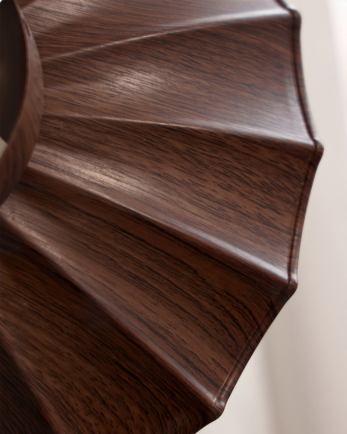 Modern Ceiling Light Floral Petal Design With Walnut Accent - Product detail 6