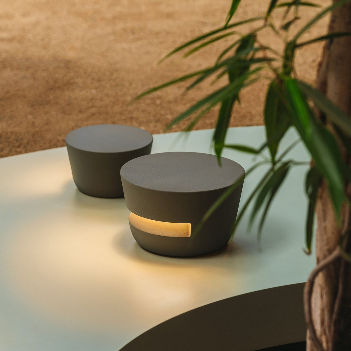 Modern Outdoor Table Lamp LED Illuminated Garden Light - Product example