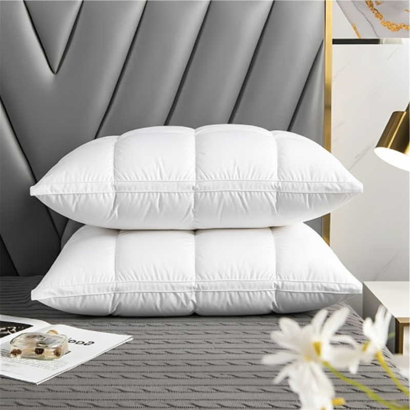 Goose Down Pillow Soft Adaptive Support for Restful Sleep - Product showcase