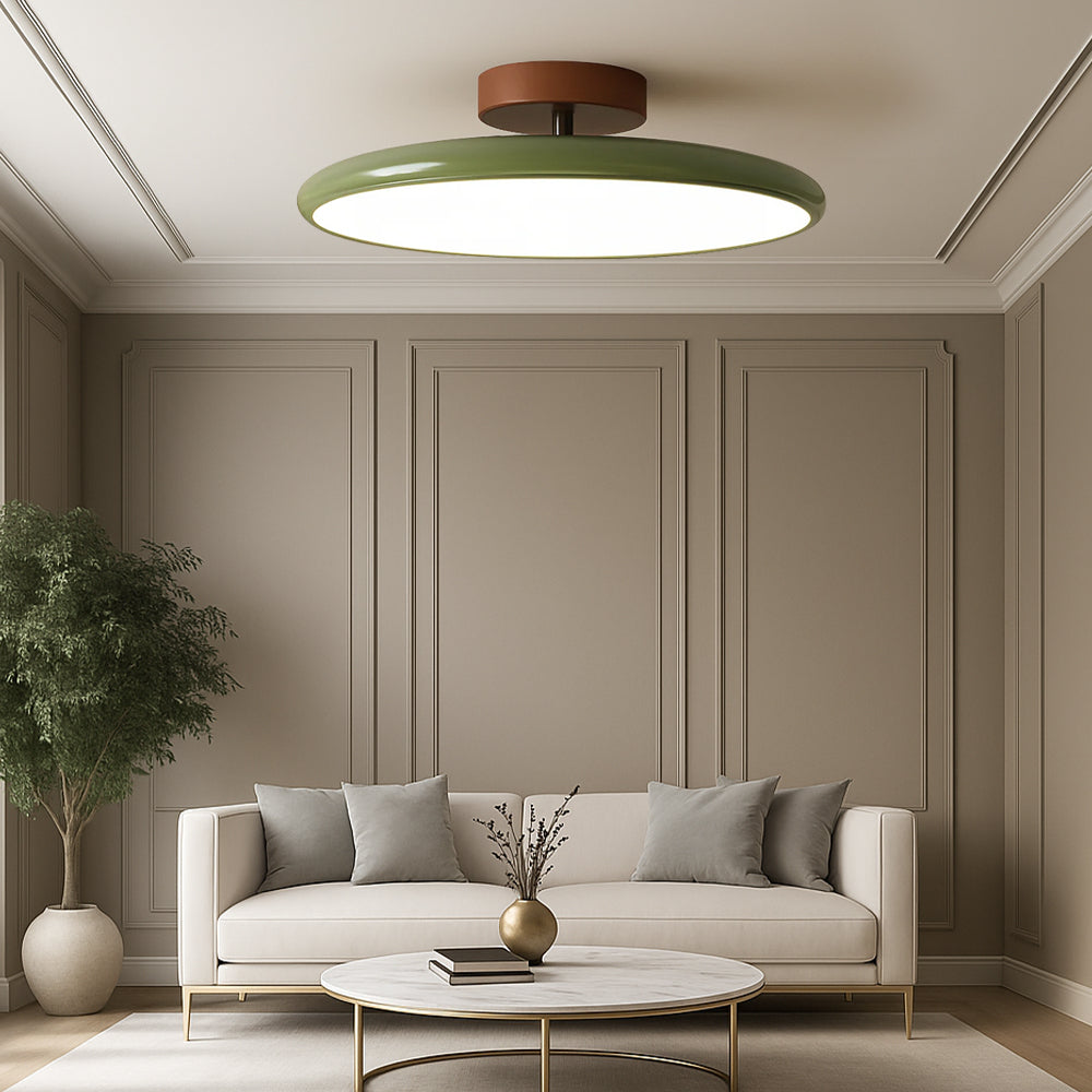 Modern Ceiling Light Adjustable LED with Sage Green Frame - Product detail 8