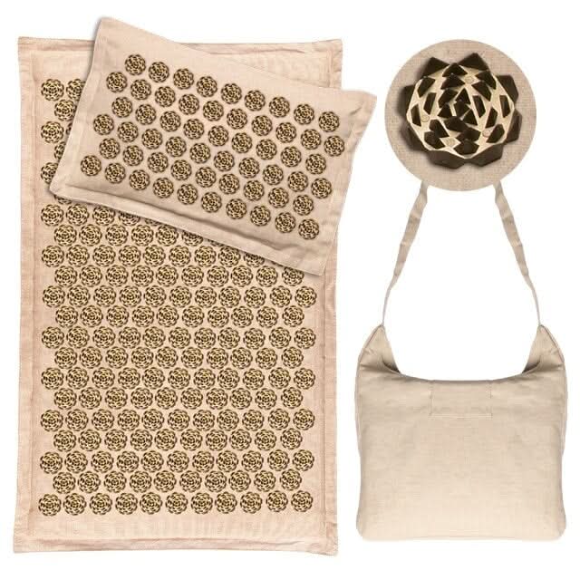 Acupressure Mat Set Eco-Friendly Pain Relief with Pillow and Carry Bag - Product example