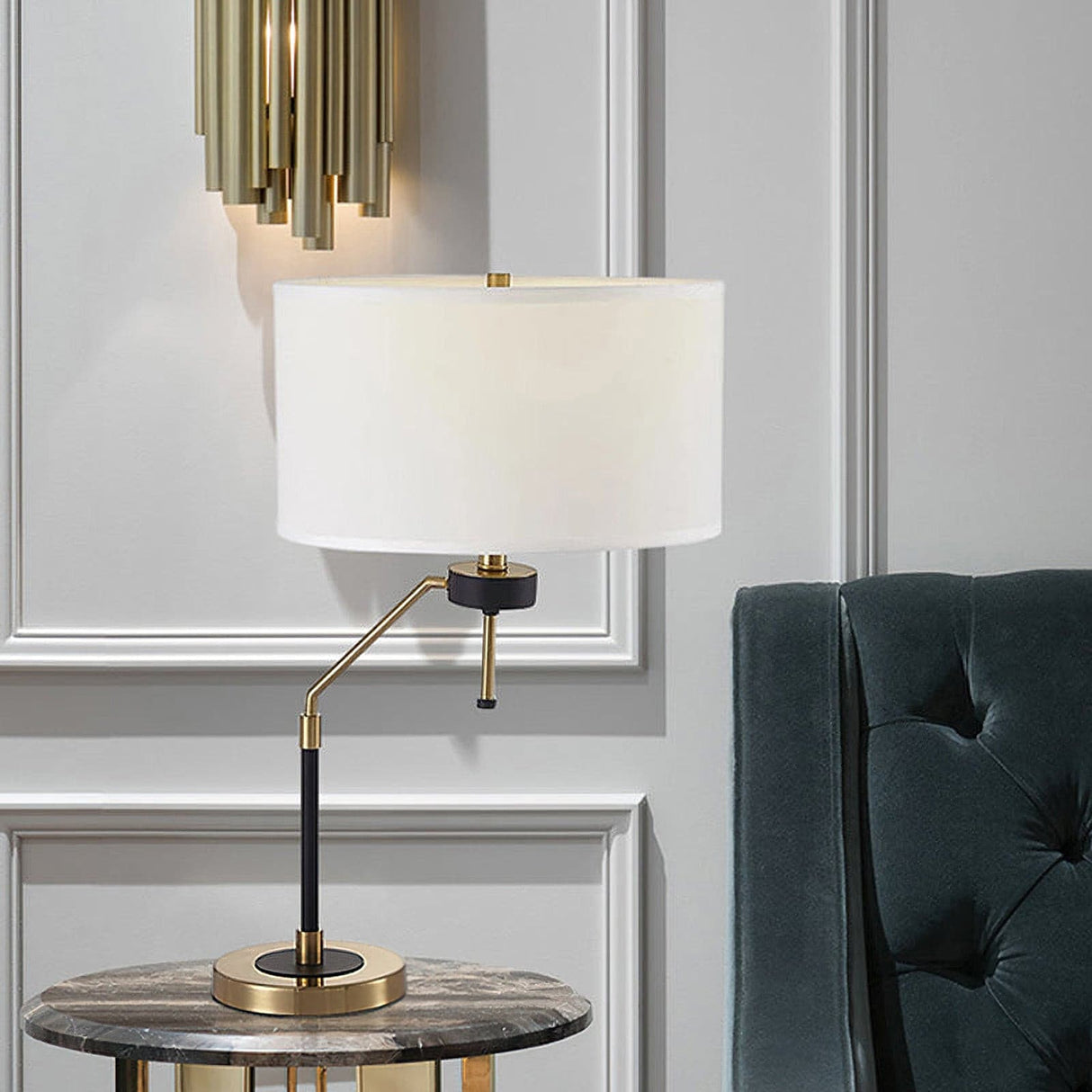 Modern Table Lamp Adjustable Brass Metal Design - Product detail 5