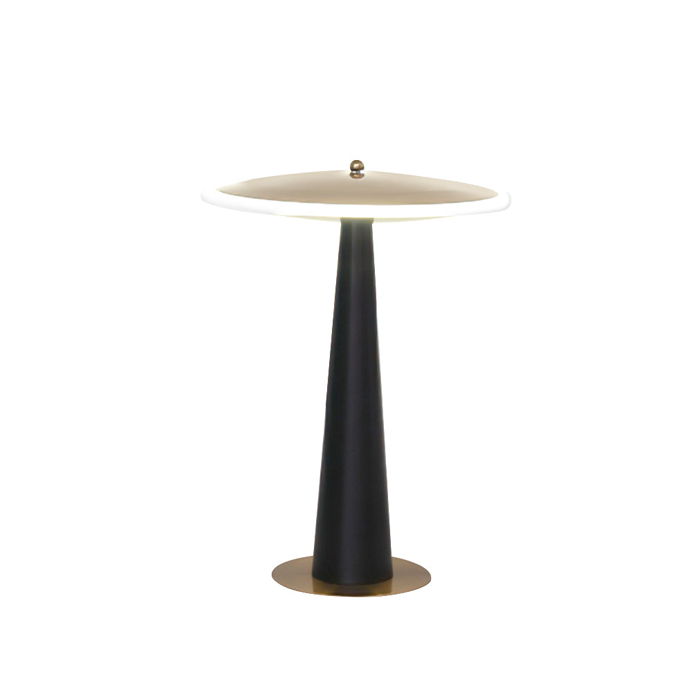 Modern LED Table Lamp Black Gold Drum Design - Product detail 11