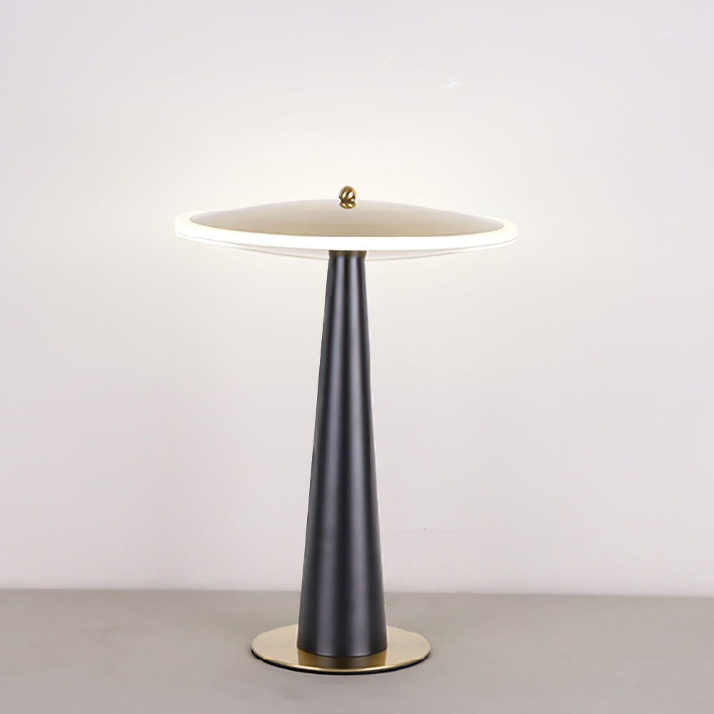 Modern LED Table Lamp Black Gold Drum Design - Product detail 7