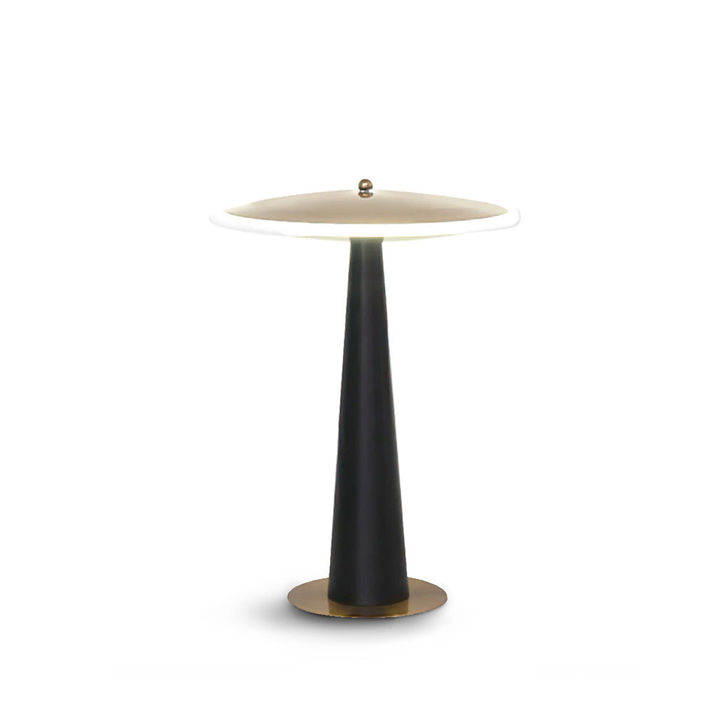 Modern LED Table Lamp Black Gold Drum Design - Product detail 12