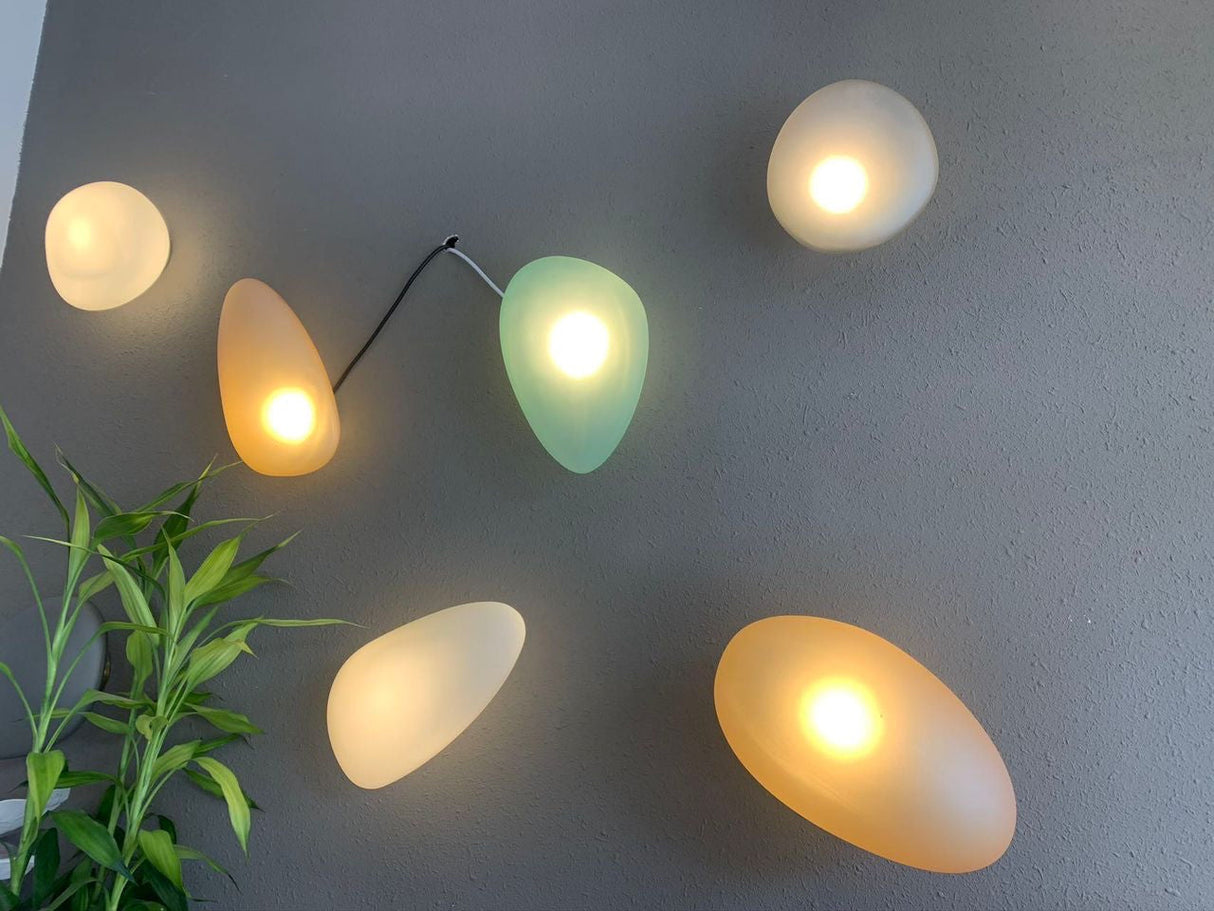 Modern Glass Wall Lamp Artistic Colored Acrylic Design - Product detail 6