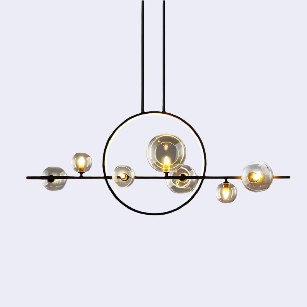 Modern LED Ceiling Chandelier  Floating Glass Spheres Design - Product detail 6