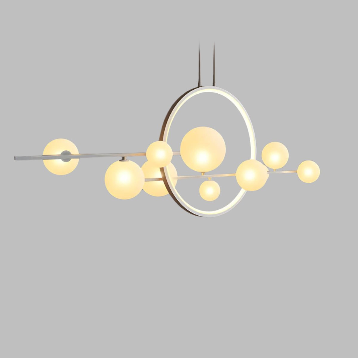 Modern LED Ceiling Chandelier  Floating Glass Spheres Design - Product detail 9