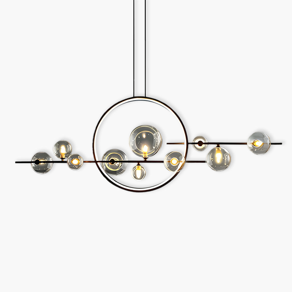 Modern LED Ceiling Chandelier  Floating Glass Spheres Design - Product detail 7