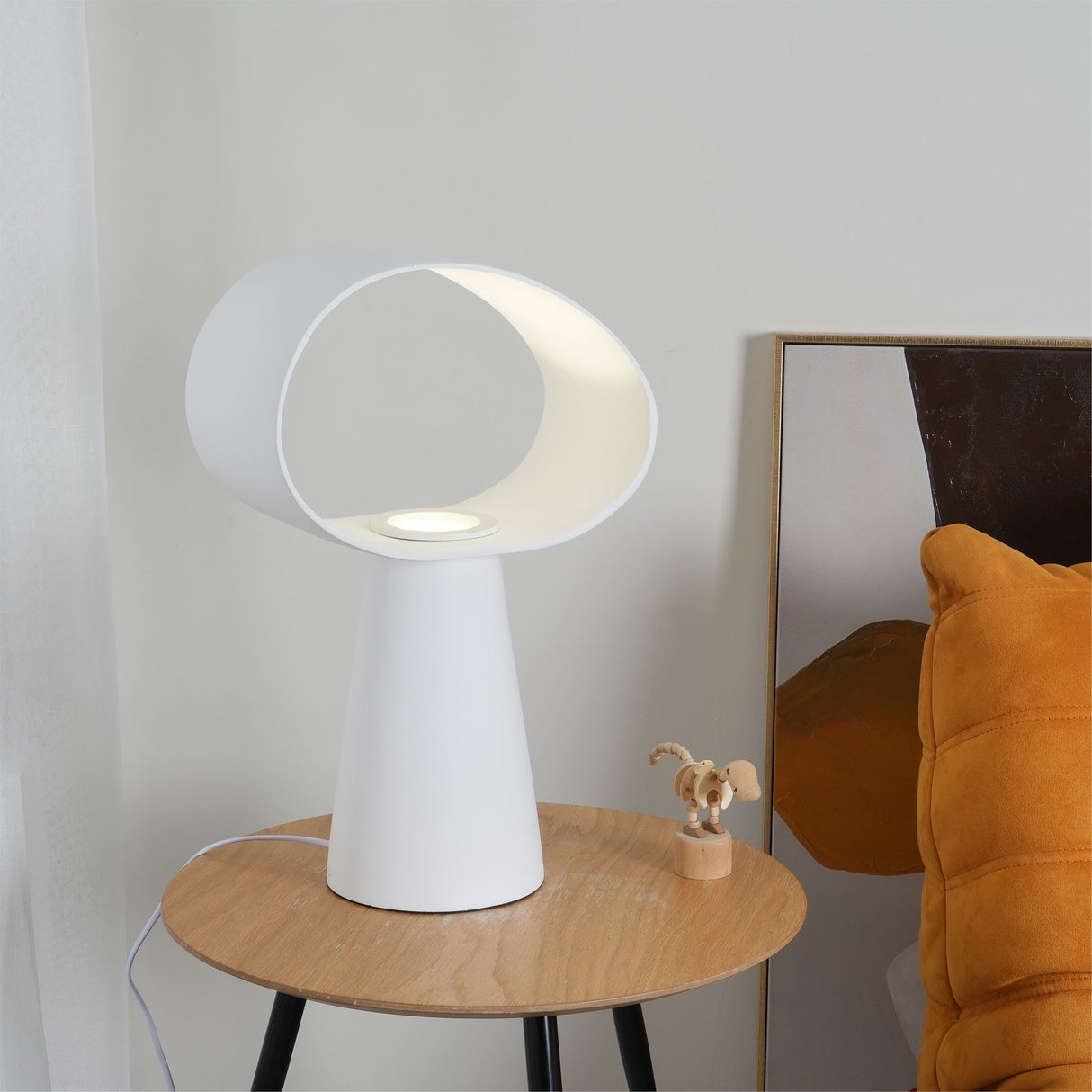 Modern Table Lamp  Sculptural Elliptical Design - Product detail 11