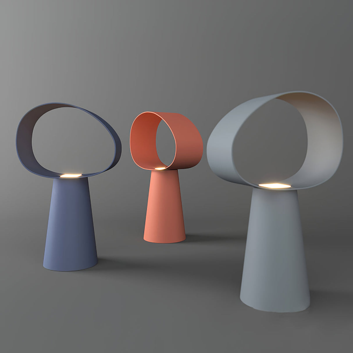 Modern Table Lamp  Sculptural Elliptical Design - Product detail 5