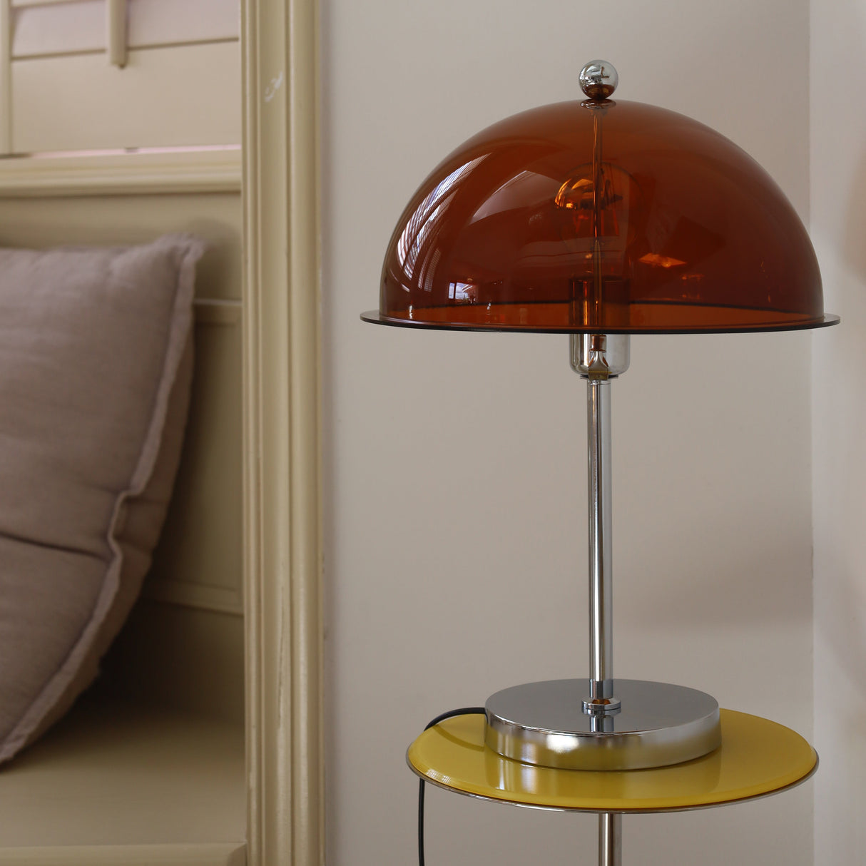 Modern Table Lamp Aqua Dome Shade With Chrome Base - Product detail 31