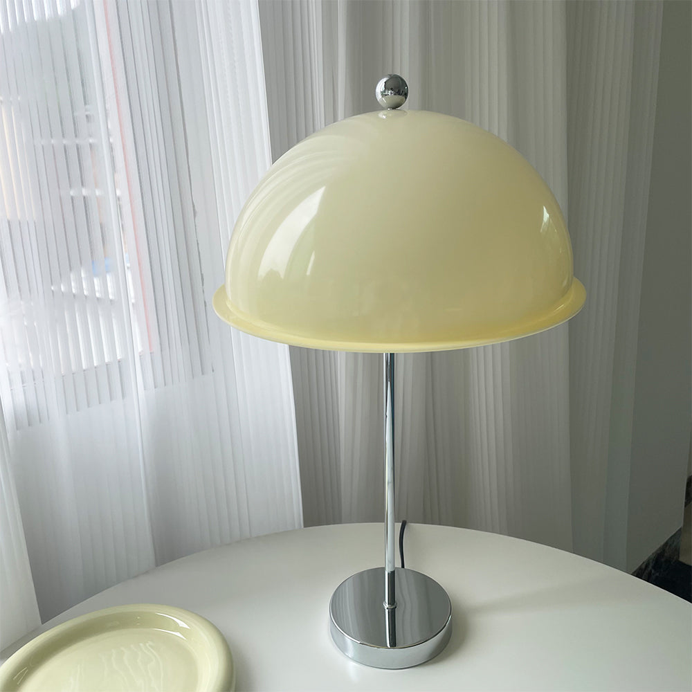 Modern Table Lamp Aqua Dome Shade With Chrome Base - Product detail 20