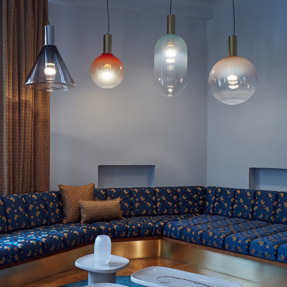 Modern Glass Pendant Light Gradient Color Collection - Product detail 5