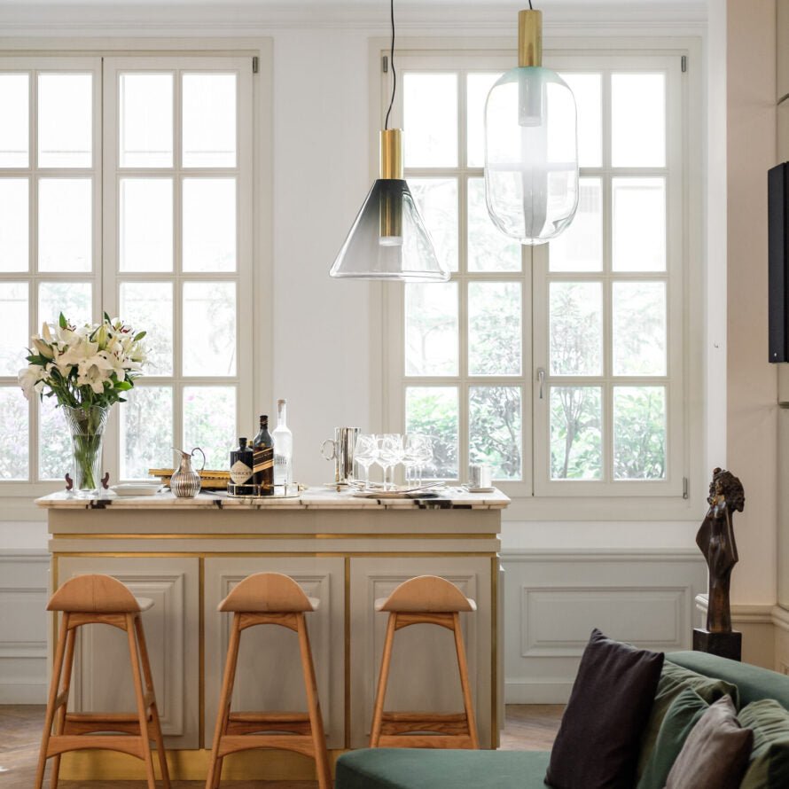 Modern Glass Pendant Light Gradient Color Collection - Product detail 11