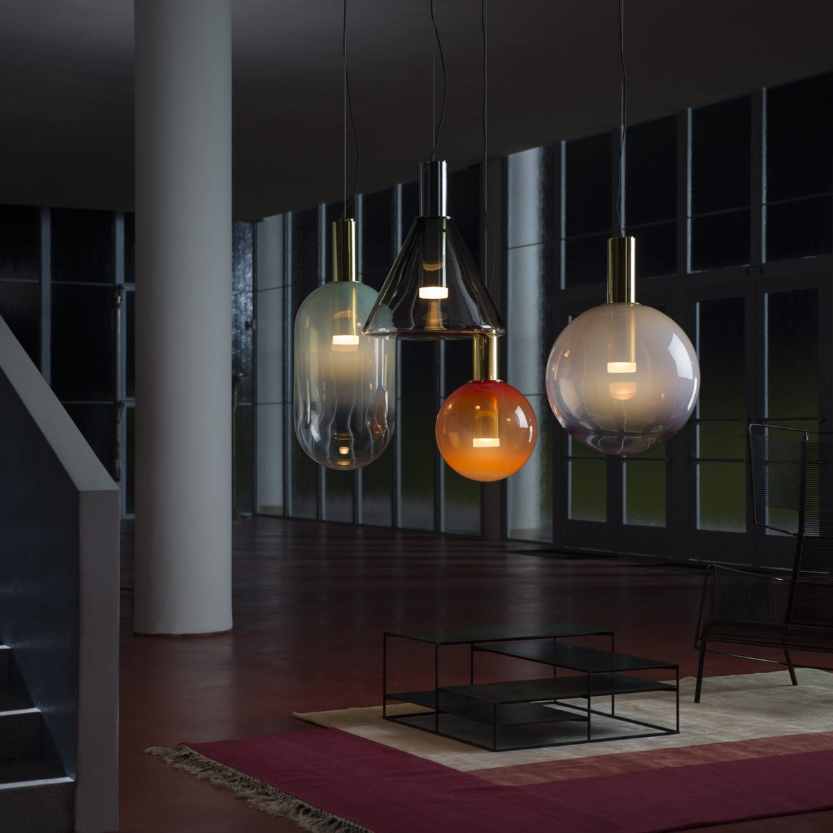 Modern Glass Pendant Light Gradient Color Collection - Product detail 36
