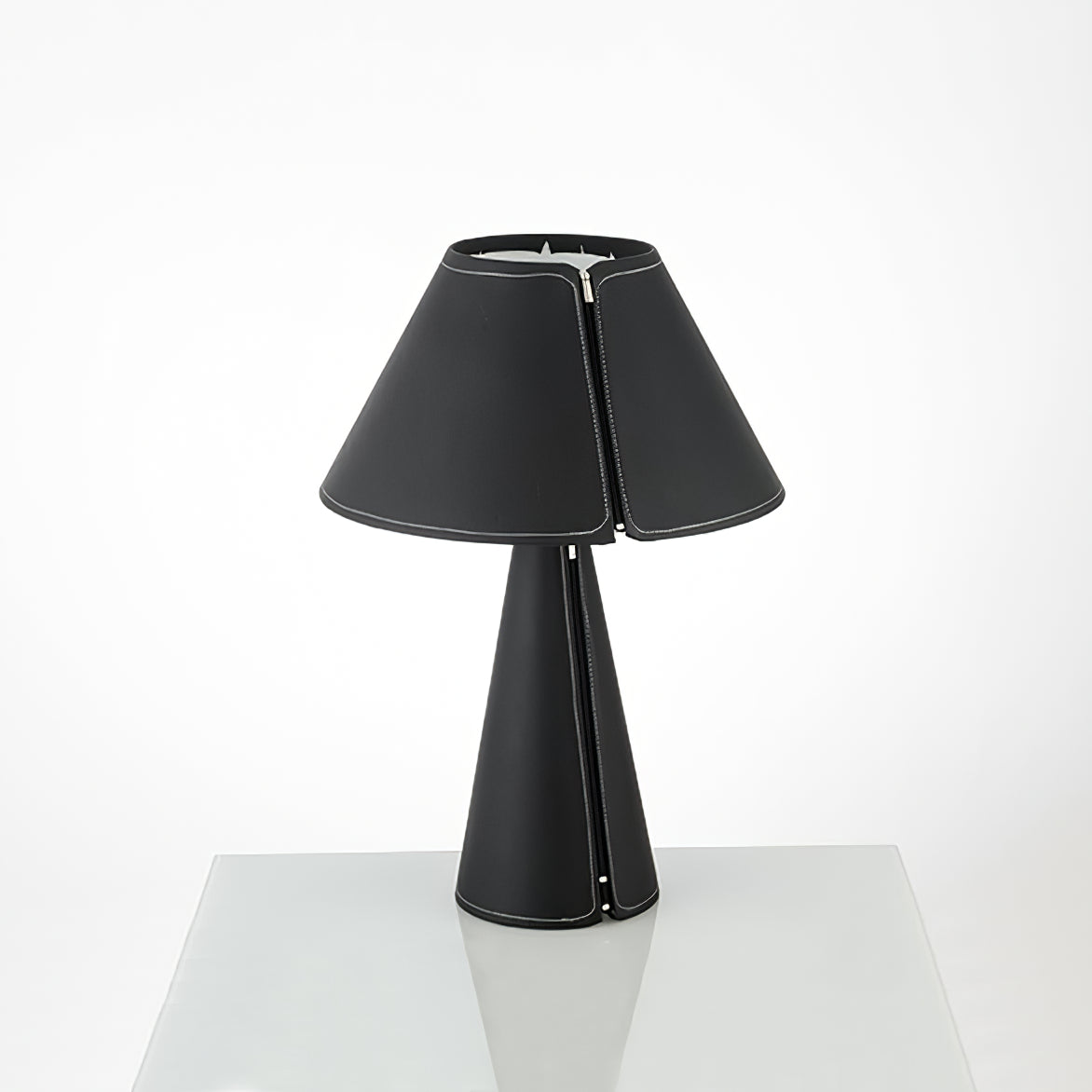Modern Leather Table Lamp  Zipper Detail Design - Product detail 8