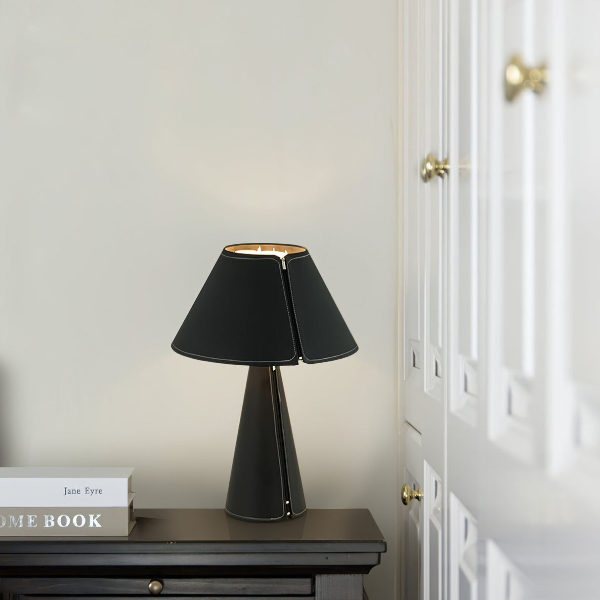 Modern Leather Table Lamp  Zipper Detail Design - Product detail 5