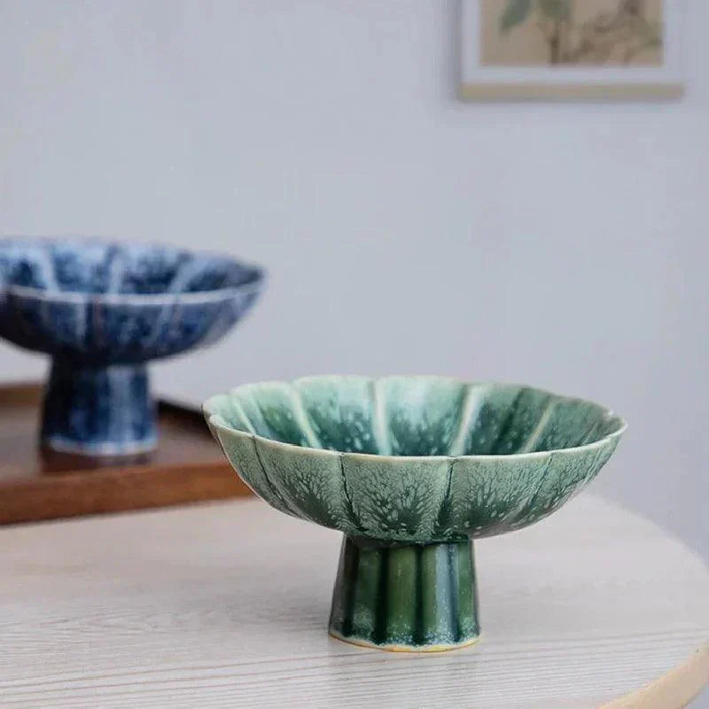 Modern Ceramic Bowl Elevated Sage Green Design - Product detail 4