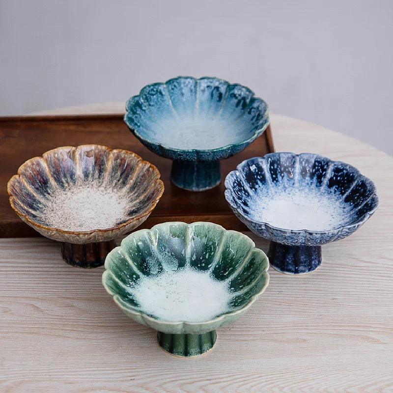 Modern Ceramic Bowl Elevated Sage Green Design - Product example