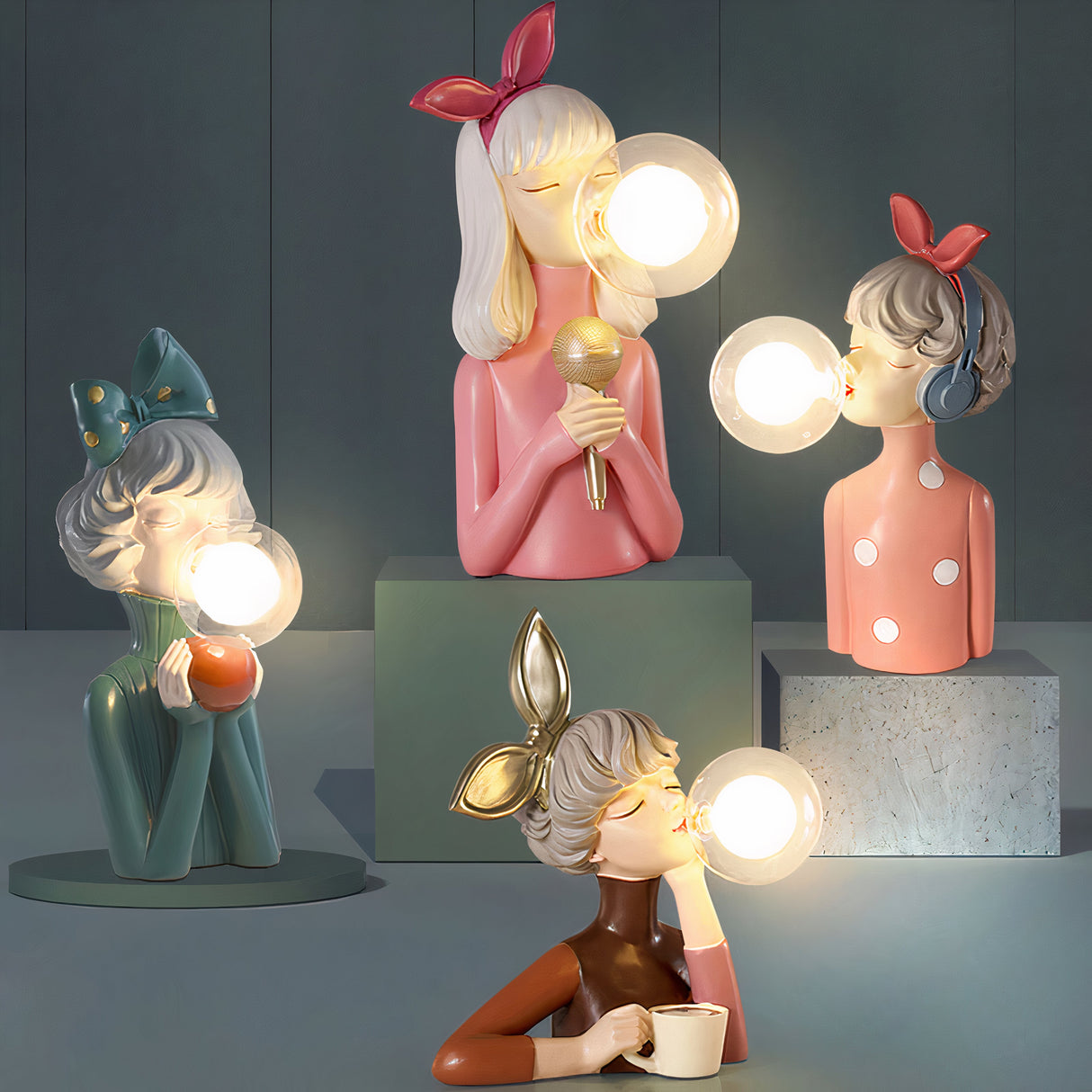 Modern Resin Table Lamp Decorative Character Design - Product detail 14