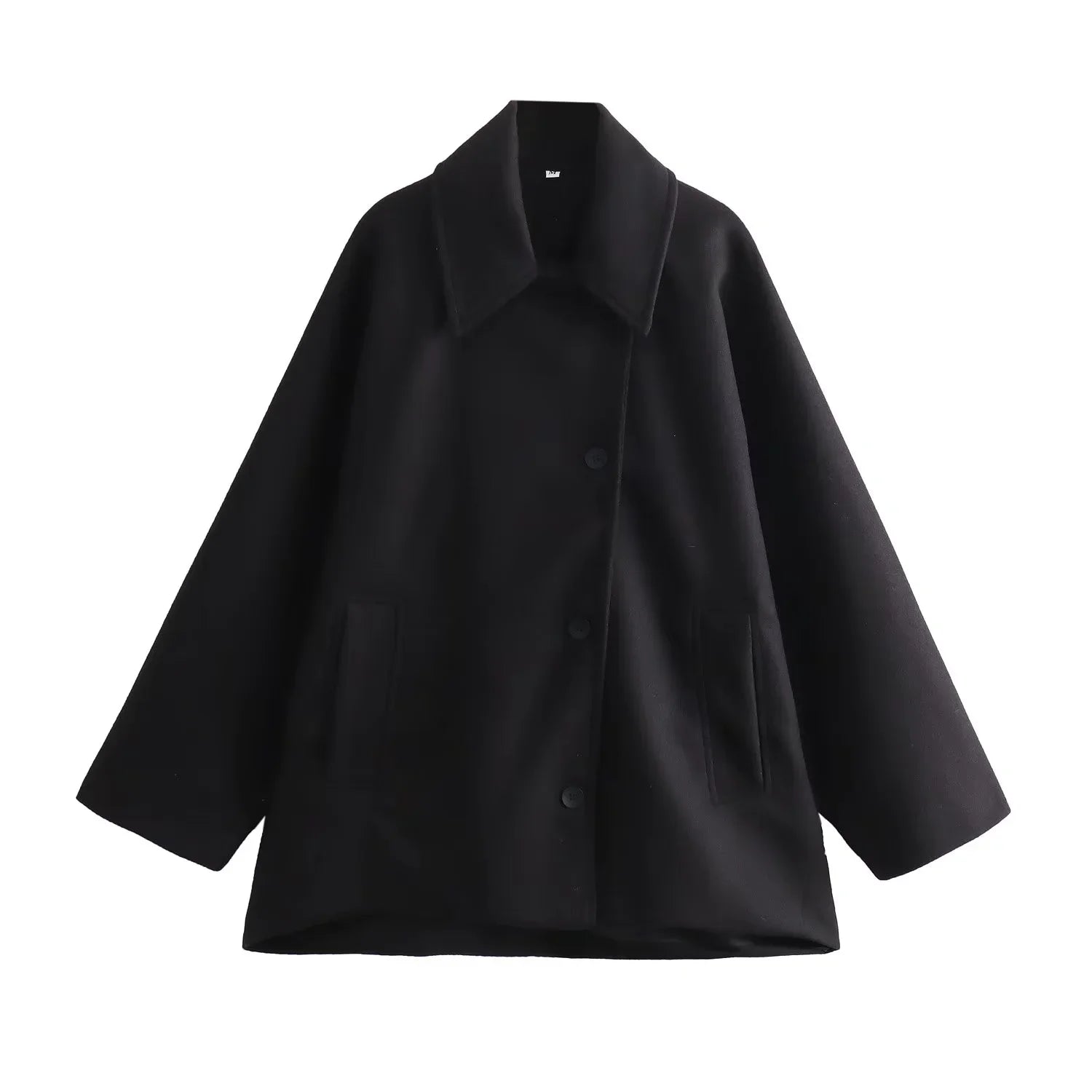 Oversized Winter Coat  Camel Wool Blend Button Front - Product detail 8