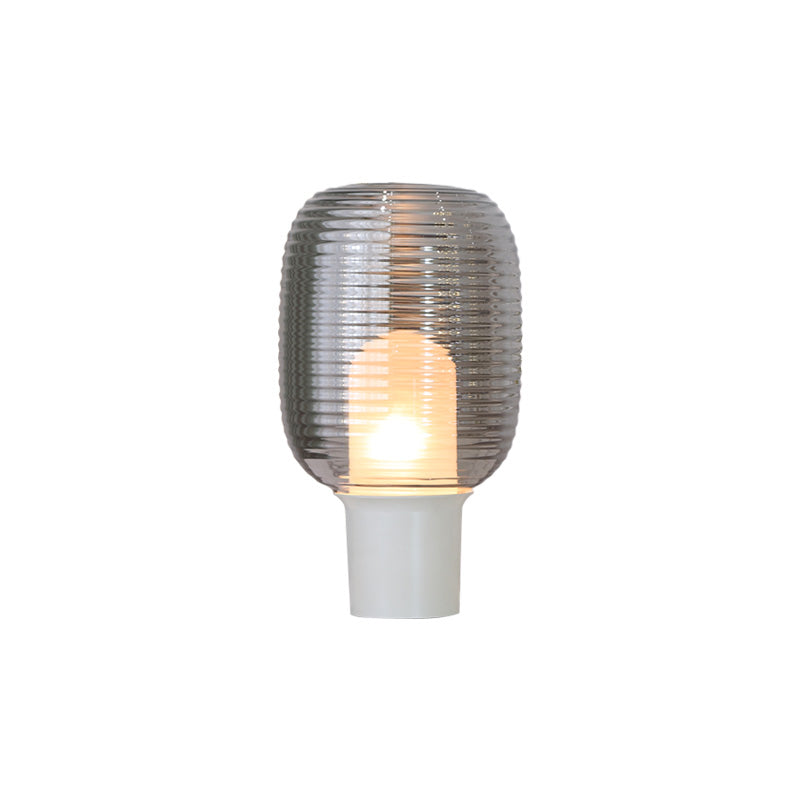 Modern Table Lamp Ribbed Glass Dome Design - Product detail 14