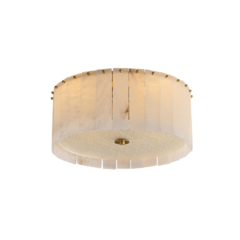 Alabaster Ceiling Light Natural Stone Panels with Brass Accents - Product detail 11