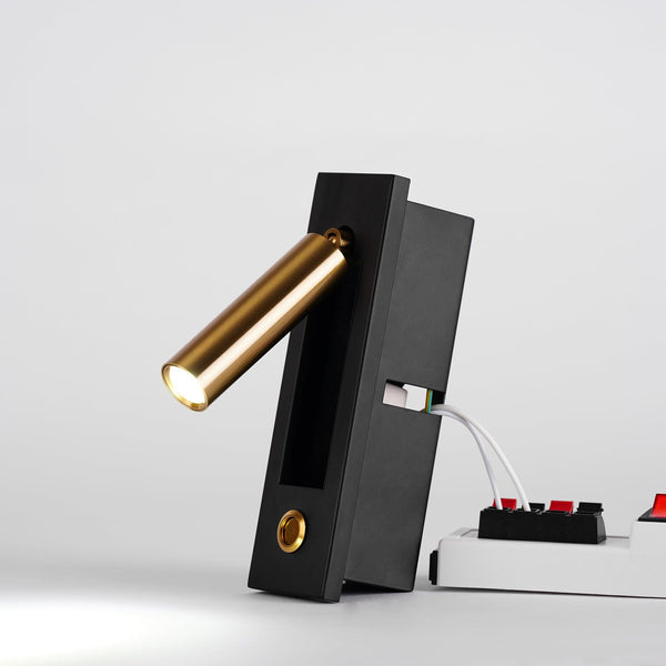 Modern Wall Sconce Brushed Gold LED Reading Light - Product detail 14