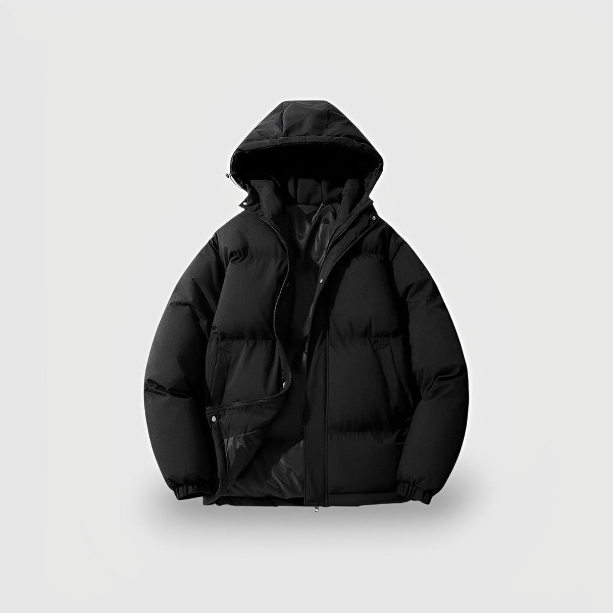 Womens Quilted Puffer Jacket Hooded Winter Coat Design - Product example