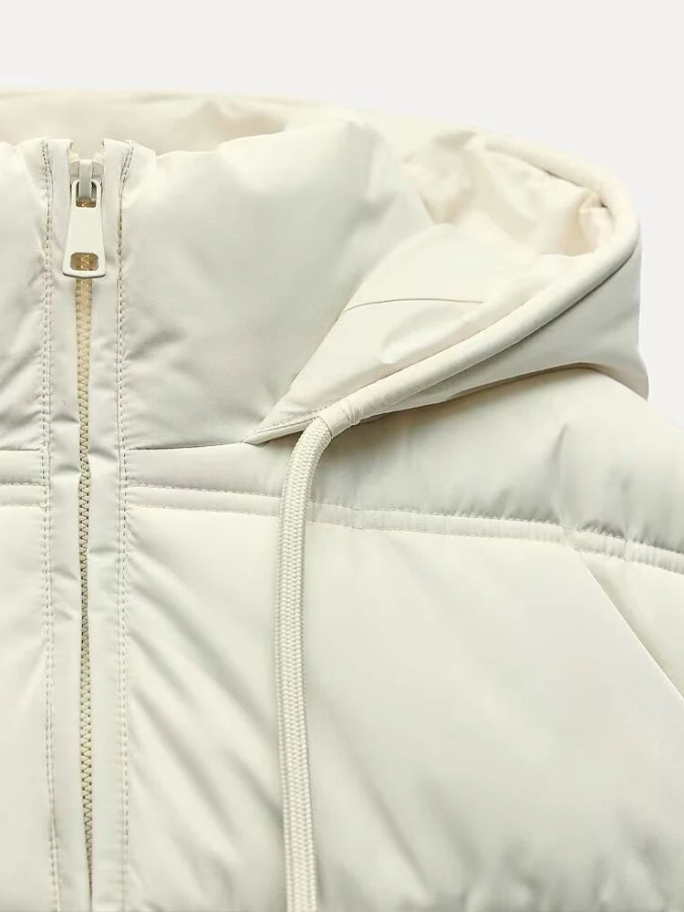 Winter Puffer Jacket Quilted Hooded Design - Product detail 5