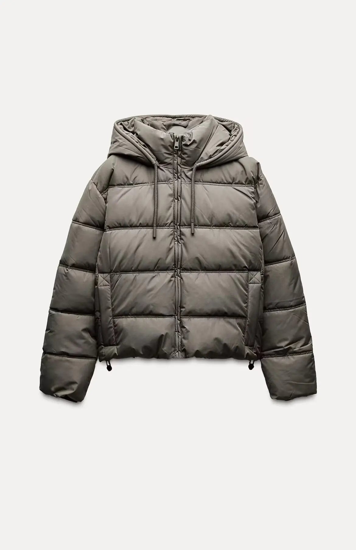 Winter Puffer Jacket Quilted Hooded Design - Product detail 9