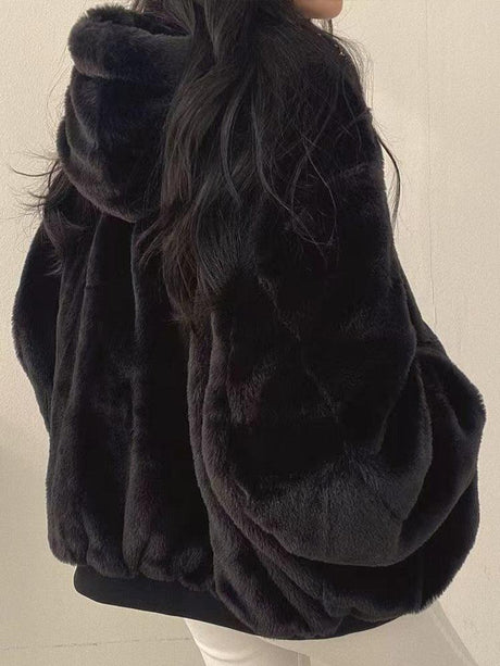Oversized Winter Jacket  Sherpa Lined Bomber Style - Product detail 6