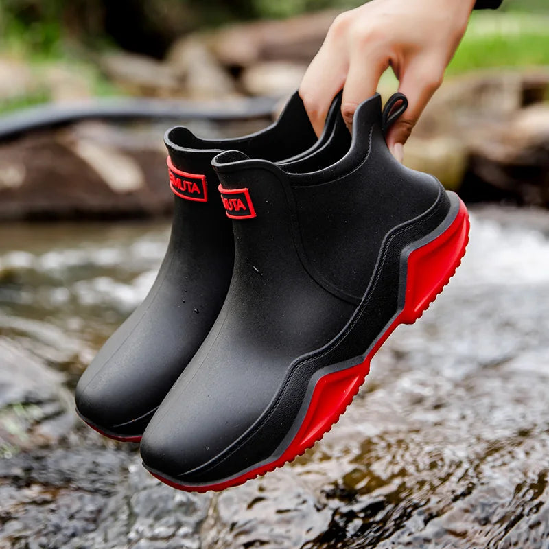 Waterproof Ankle Boots Slip-Resistant Pull-On Design - Product detail 7