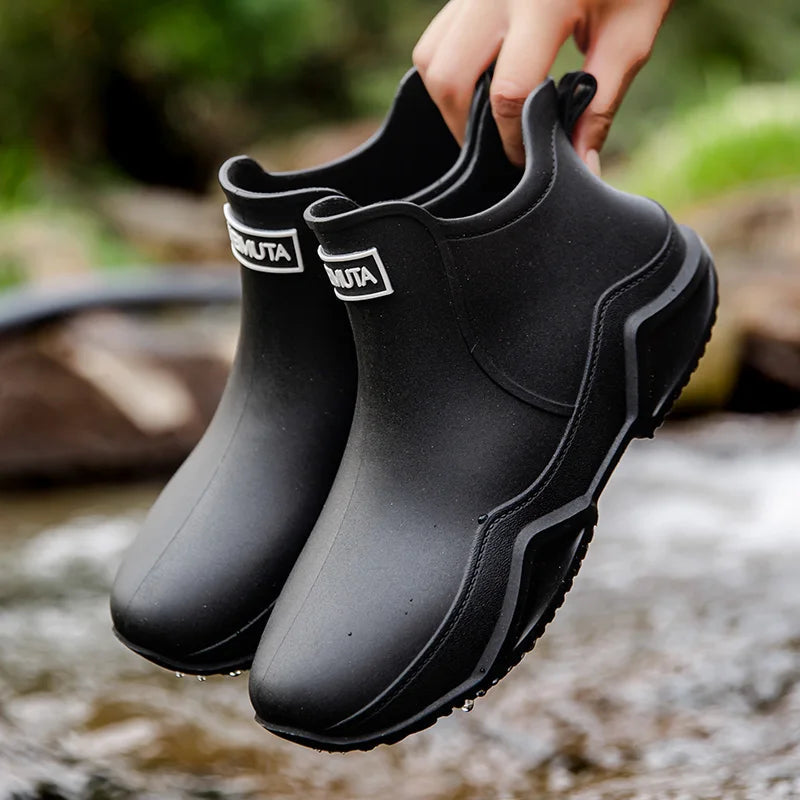 Waterproof Ankle Boots Slip-Resistant Pull-On Design - Product detail 8